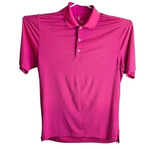 F &G Golf Shirt Large Colorful Hot Pink